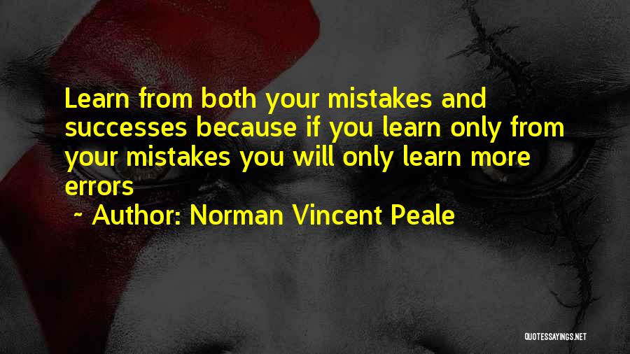 Learn From Mistakes Quotes By Norman Vincent Peale