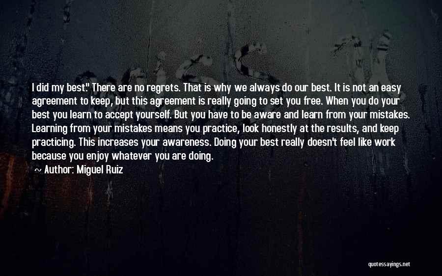 Learn From My Mistakes Quotes By Miguel Ruiz