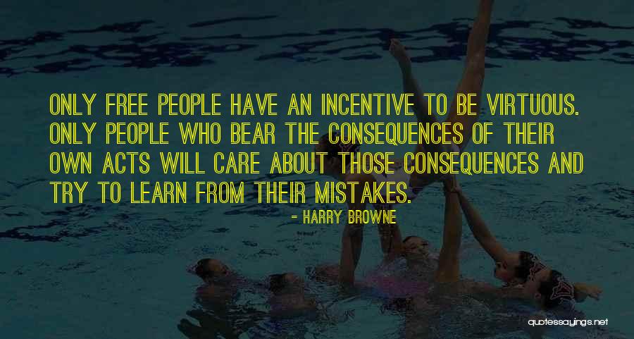 Learn From Own Mistakes Quotes By Harry Browne