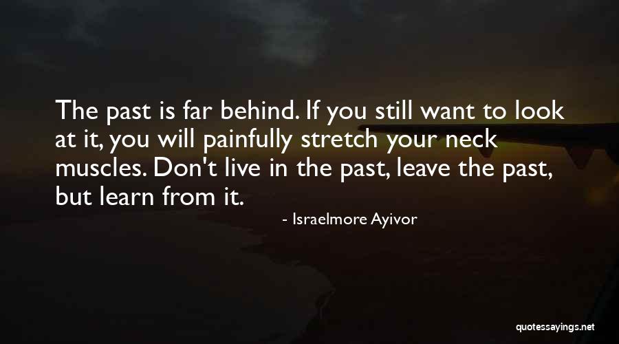 Learn From The Past Live In The Present Quotes By Israelmore Ayivor