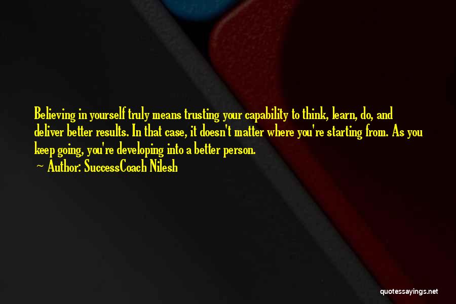 Learn From Yourself Quotes By SuccessCoach Nilesh