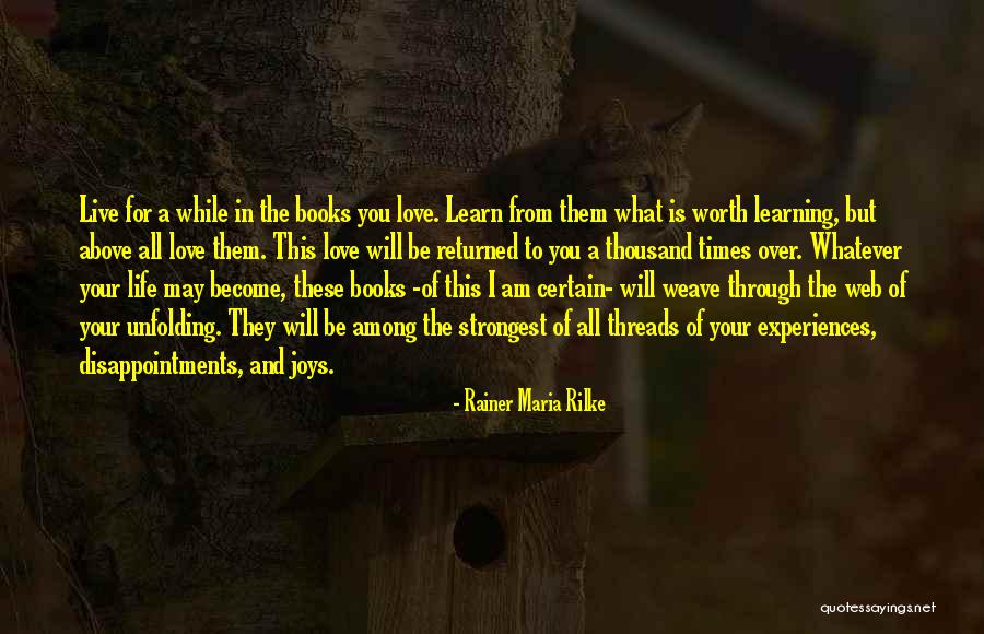 Learn Love Live Life Quotes By Rainer Maria Rilke