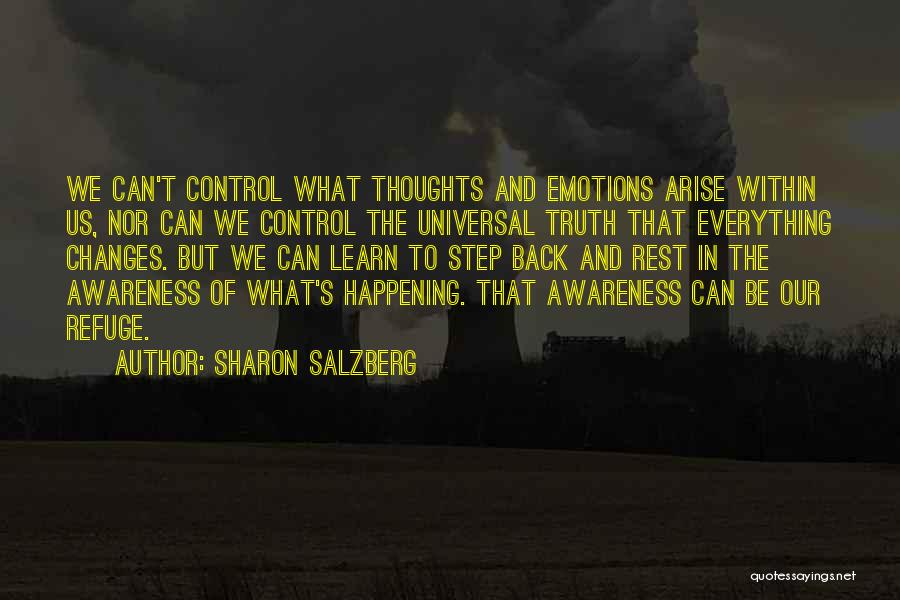Learn To Control Your Emotions Quotes By Sharon Salzberg