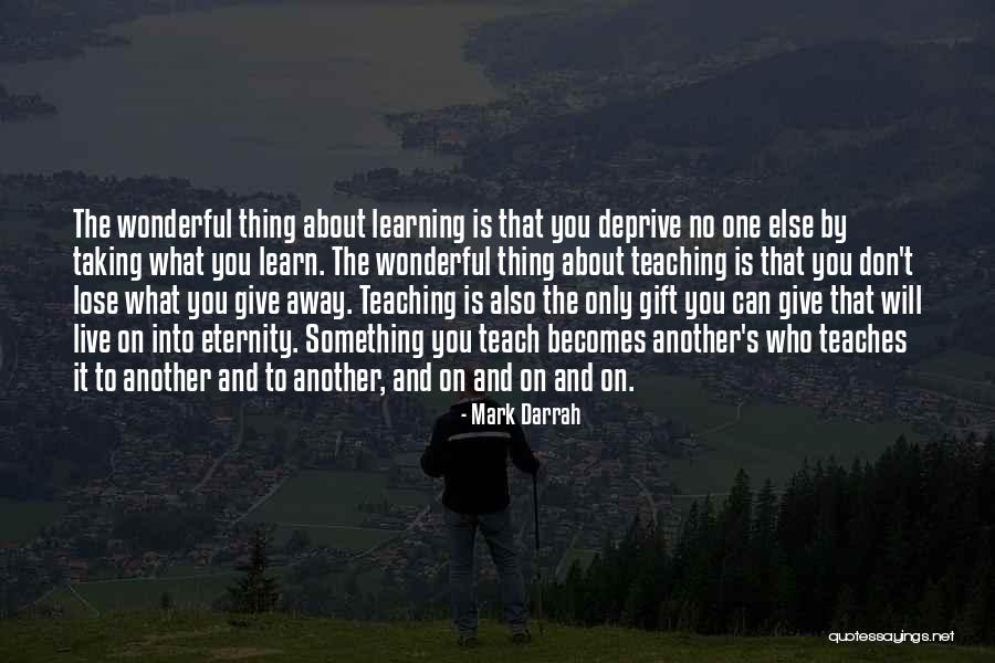 Learn To Lose Quotes By Mark Darrah