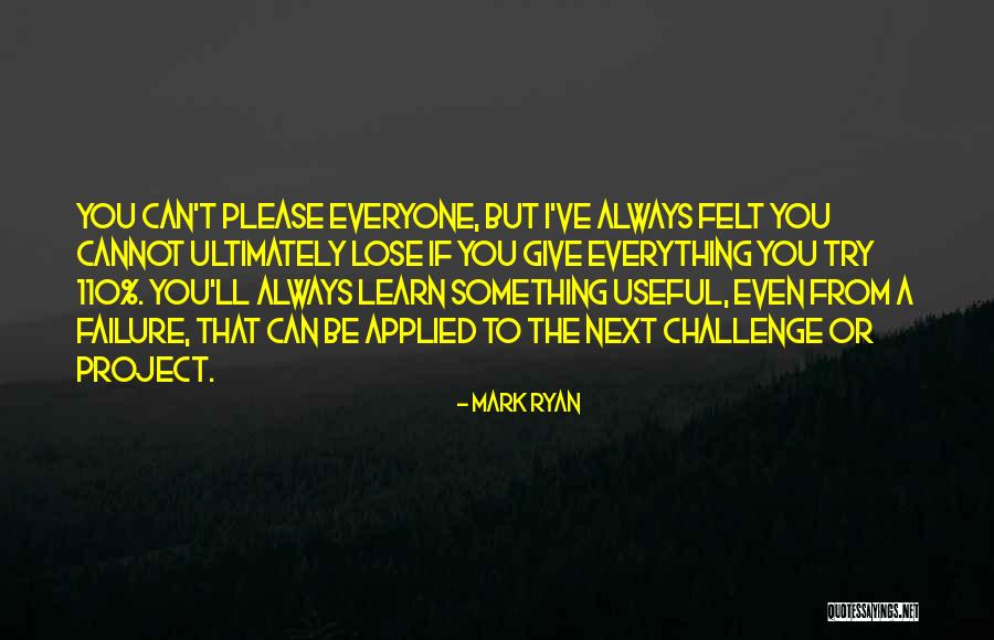 Learn To Lose Quotes By Mark Ryan