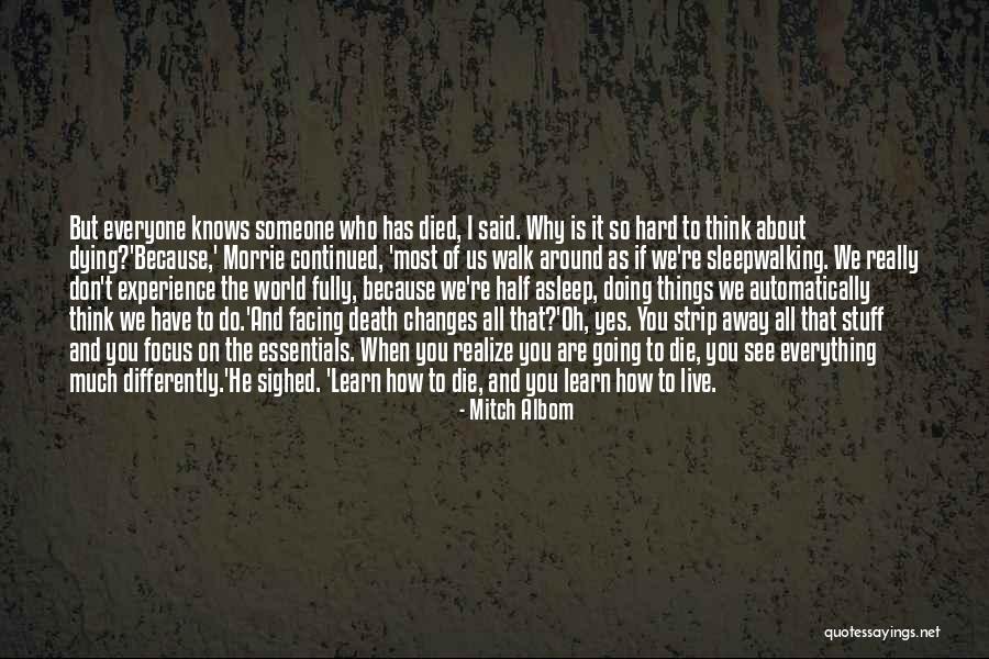 Learn To Walk Away Quotes By Mitch Albom