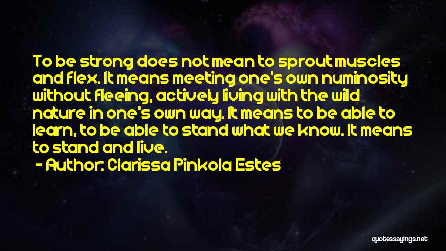 Learn Where You Stand Quotes By Clarissa Pinkola Estes