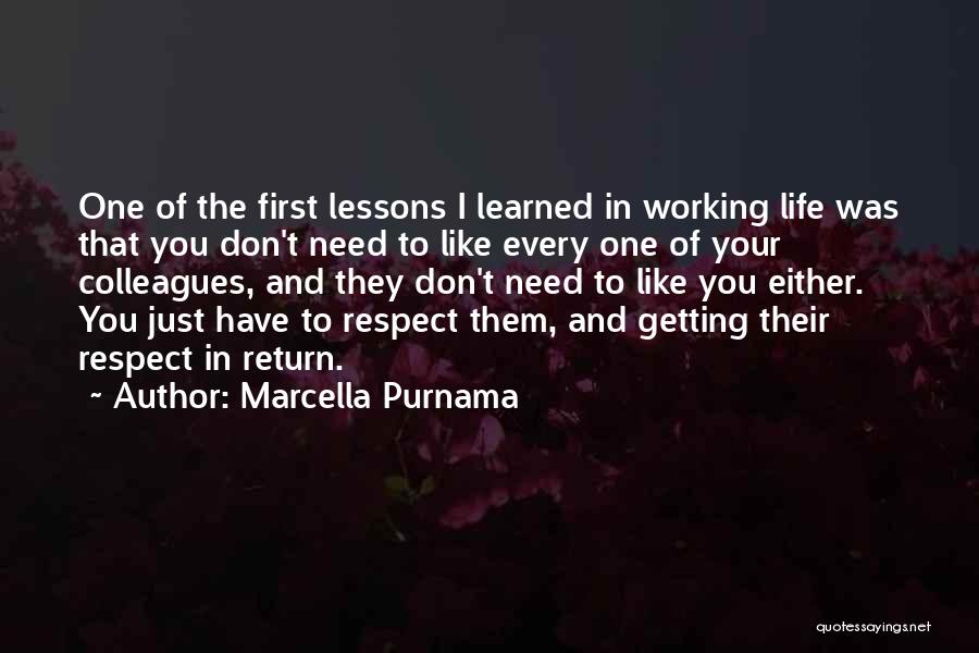 Learned Lessons Quotes By Marcella Purnama