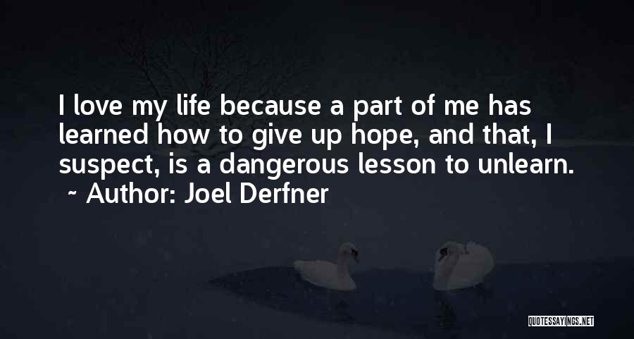 Learned My Lesson Quotes By Joel Derfner