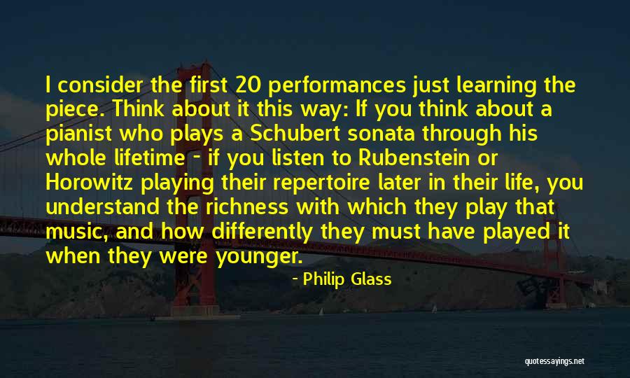 Learning About Yourself Through Others Quotes By Philip Glass