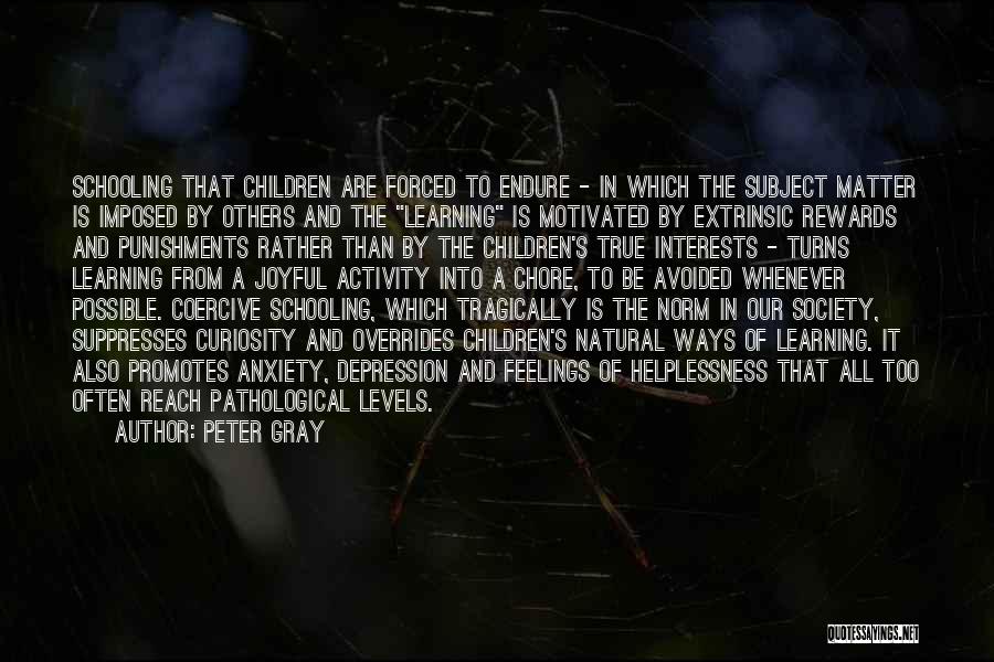 Learning And Curiosity Quotes By Peter Gray