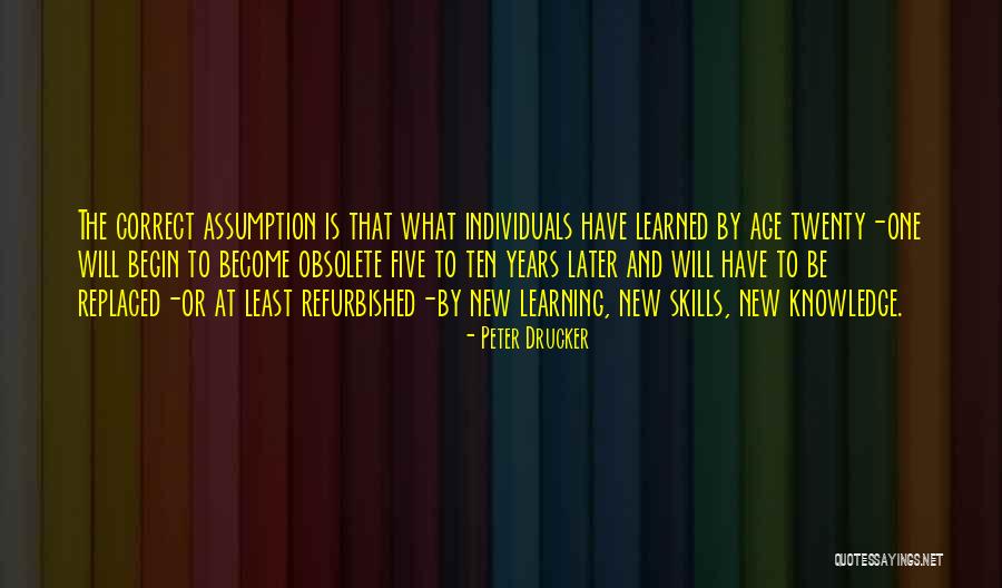 Learning And Knowledge Quotes By Peter Drucker Learning And Knowledge Quotes By Peter Drucker
