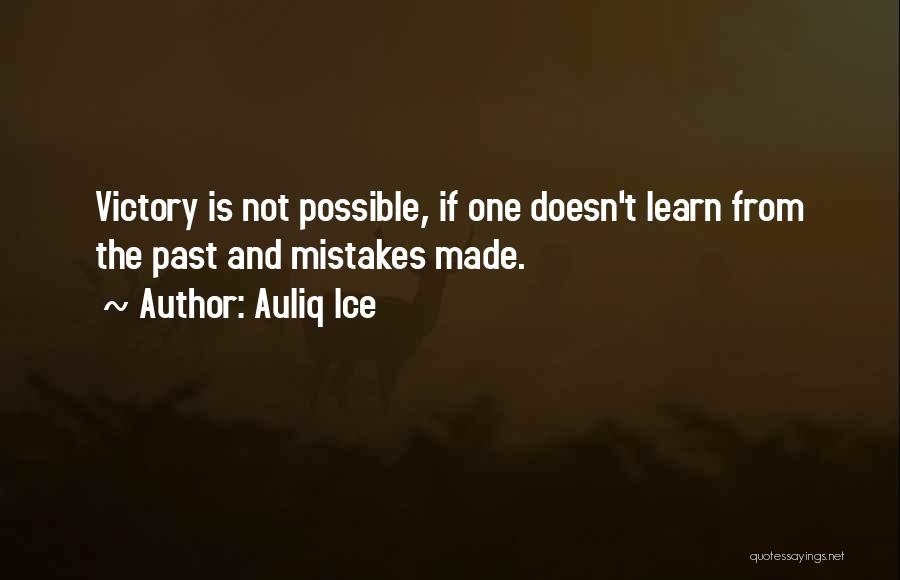Learning And Mistakes Quotes By Auliq Ice