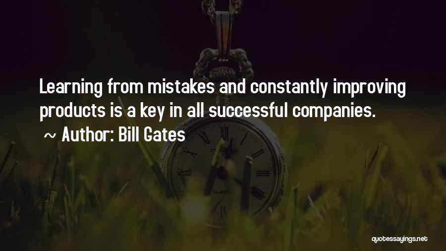 Learning And Mistakes Quotes By Bill Gates