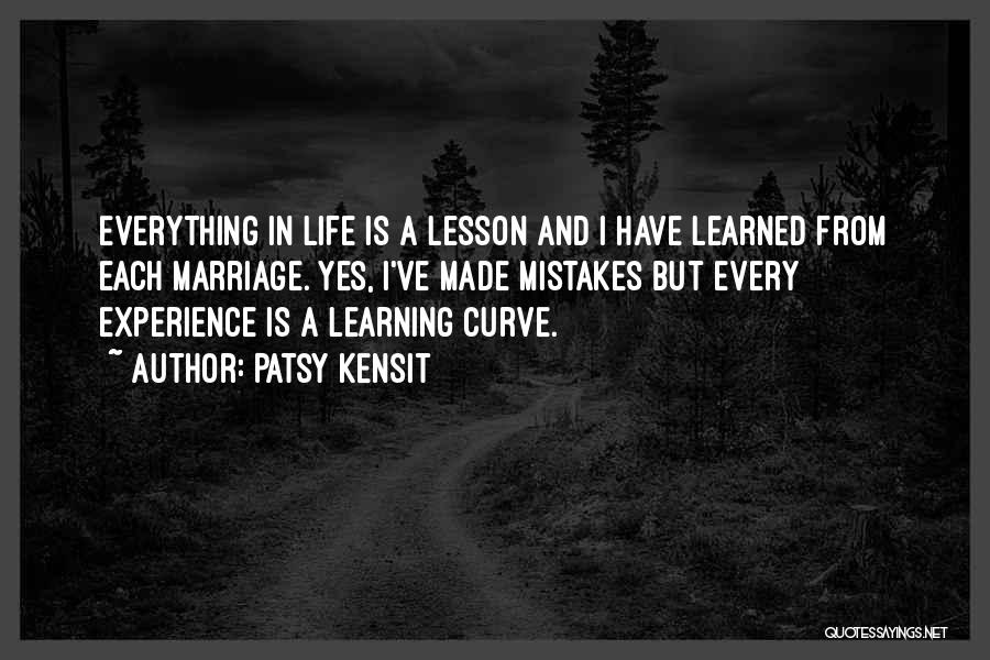 Learning And Mistakes Quotes By Patsy Kensit