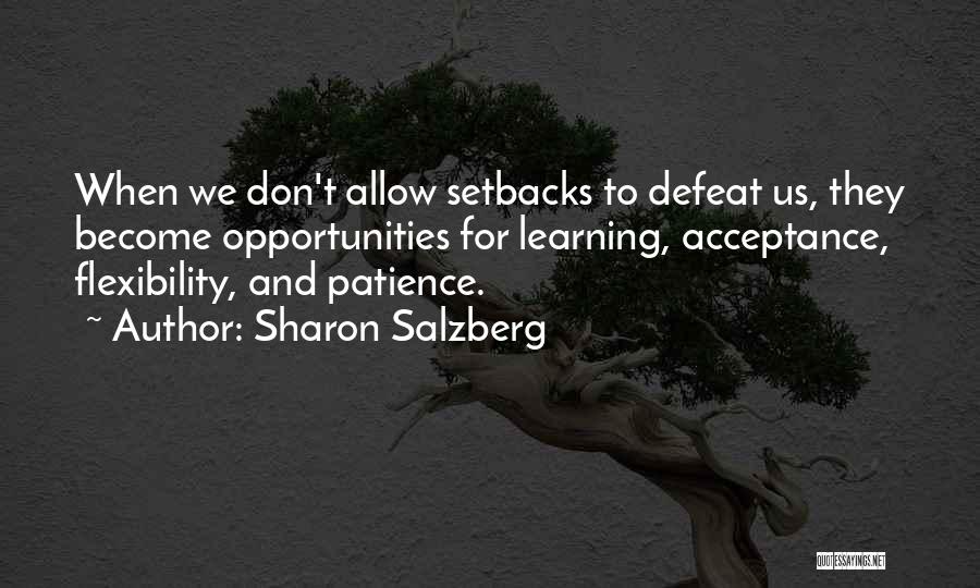 Learning And Patience Quotes By Sharon Salzberg