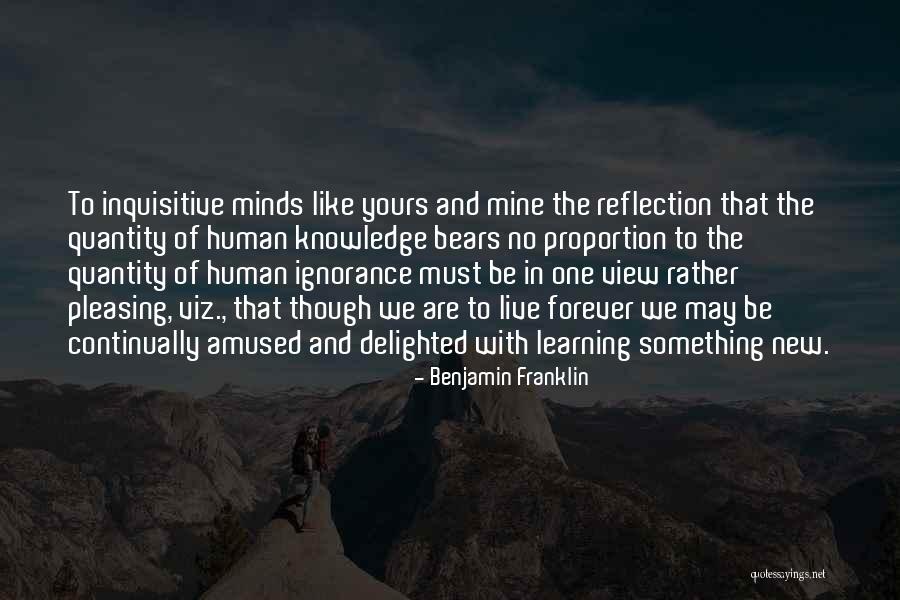 Learning And Reflection Quotes By Benjamin Franklin