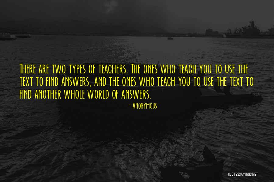 Learning And Teaching Quotes By Anonymous