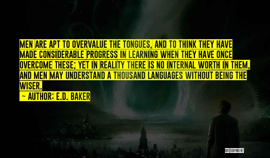 Learning And Thinking Quotes By E.D. Baker