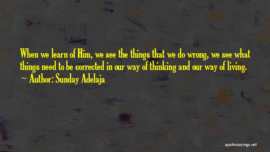 Learning And Thinking Quotes By Sunday Adelaja