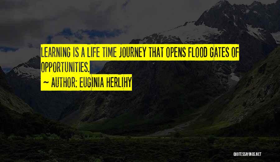 Learning As A Journey Quotes By Euginia Herlihy