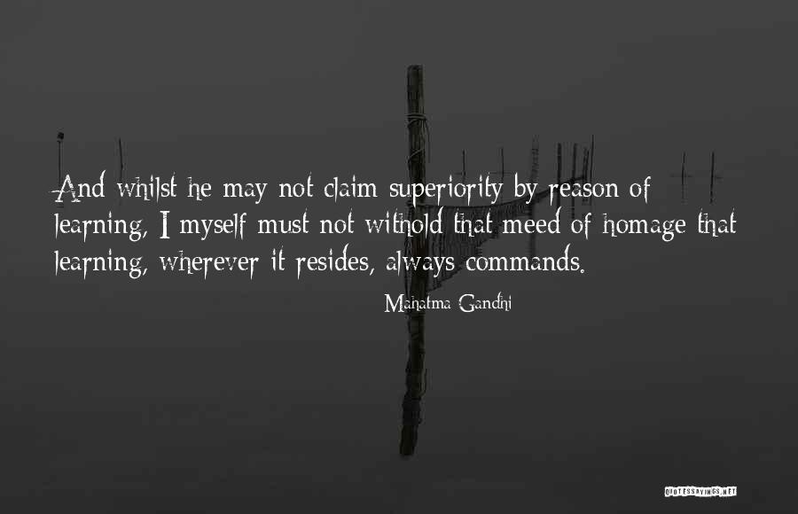 Learning By Gandhi Quotes By Mahatma Gandhi