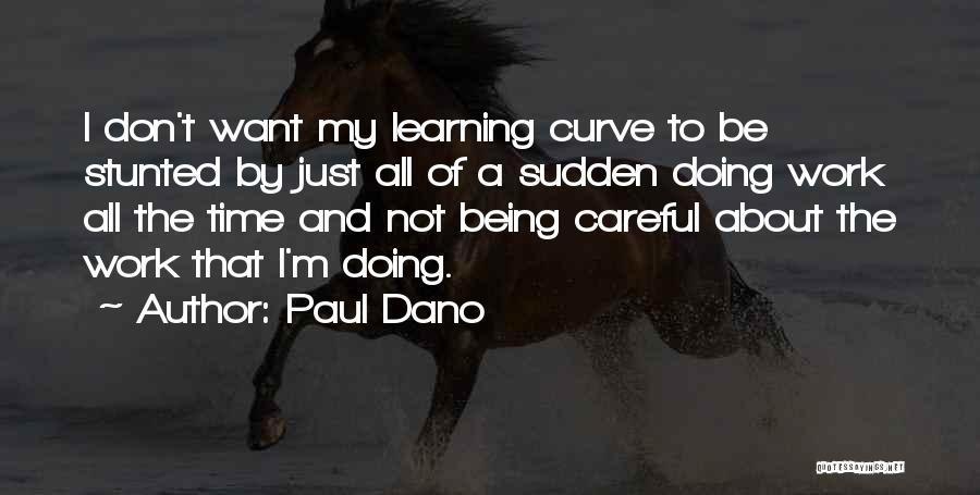 Learning Curve Quotes By Paul Dano