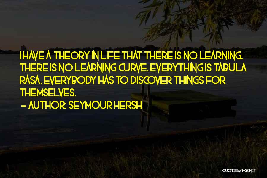 Learning Curve Quotes By Seymour Hersh