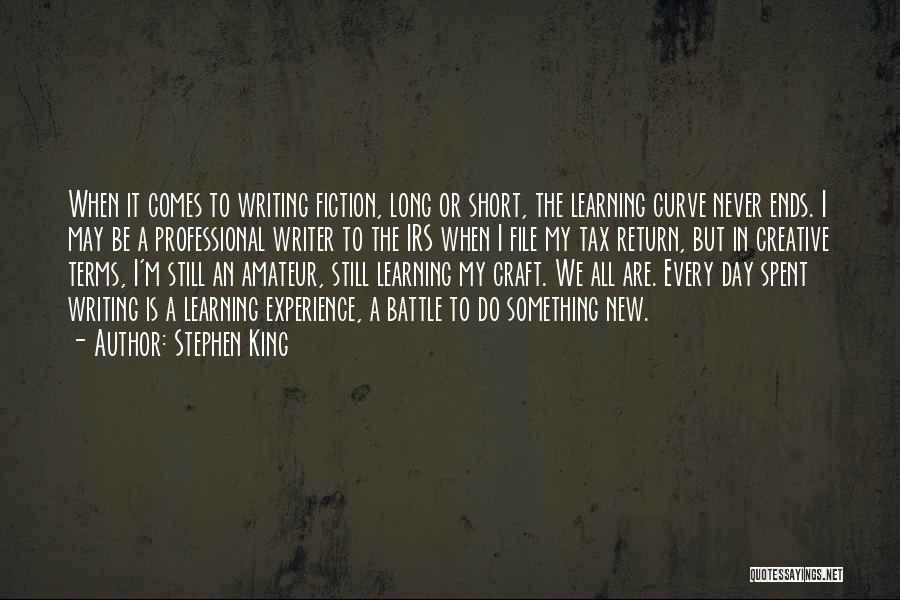 Learning Curve Quotes By Stephen King