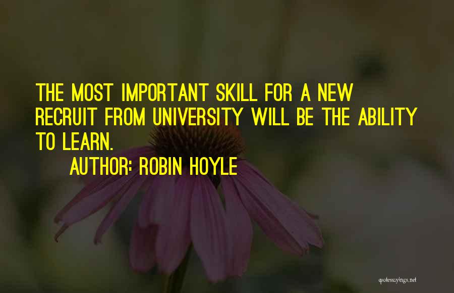 Learning Development Quotes By Robin Hoyle