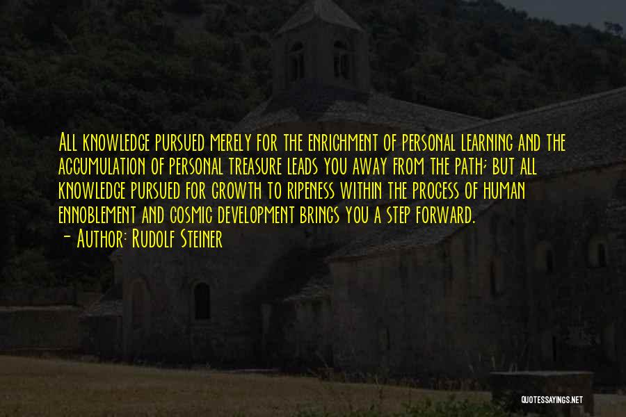 Learning Development Quotes By Rudolf Steiner