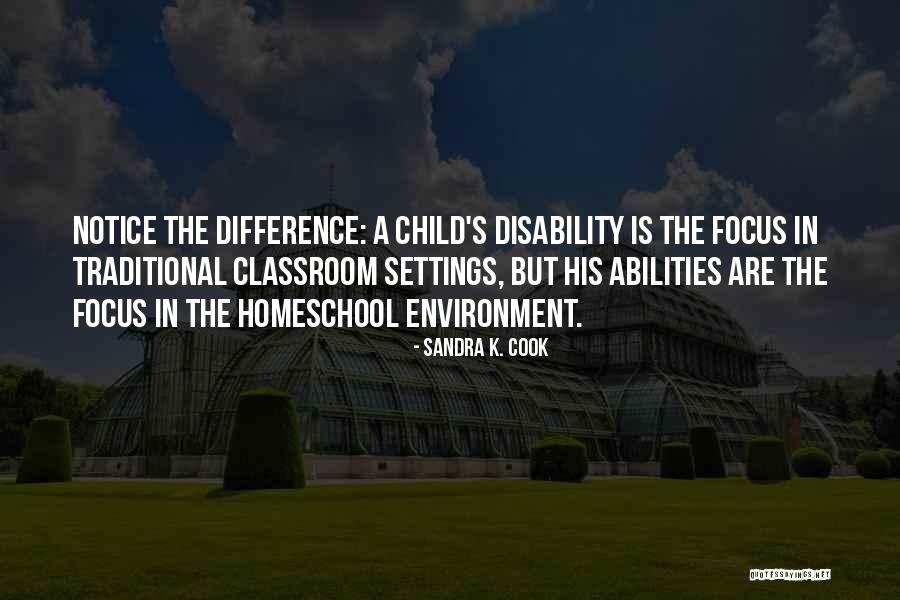 Learning Disability Quotes By Sandra K. Cook