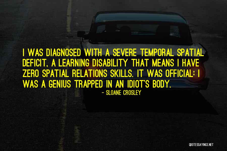 Learning Disability Quotes By Sloane Crosley