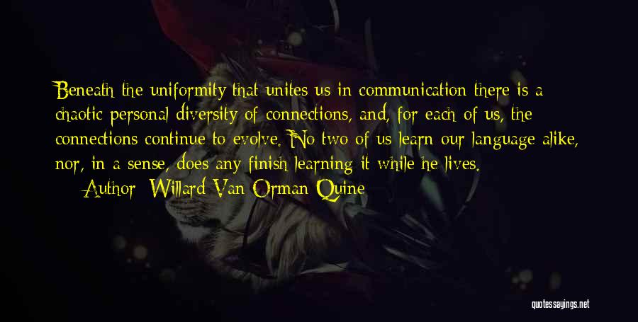 Learning Diversity Quotes By Willard Van Orman Quine