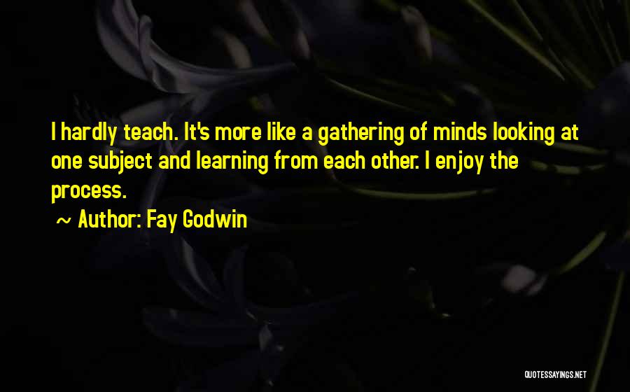 Learning Each Other Quotes By Fay Godwin