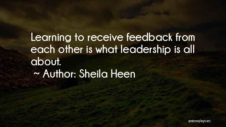 Learning Each Other Quotes By Sheila Heen