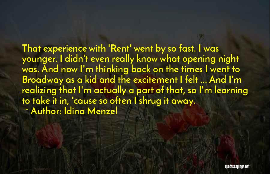 Learning Fast Quotes By Idina Menzel