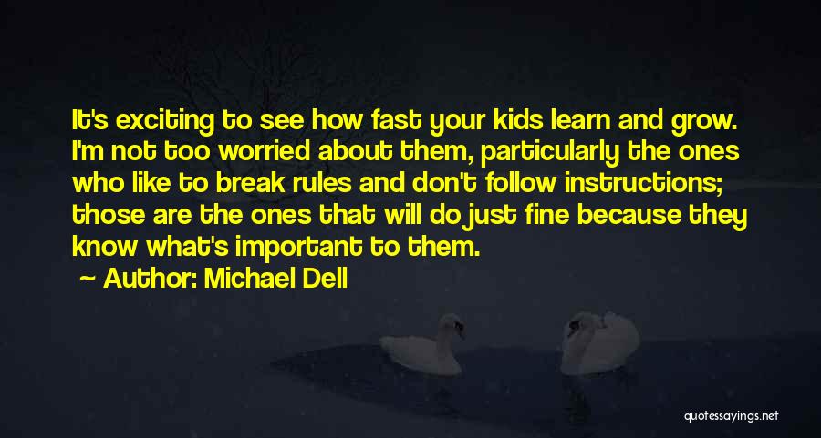 Learning Fast Quotes By Michael Dell