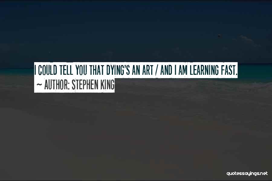 Learning Fast Quotes By Stephen King