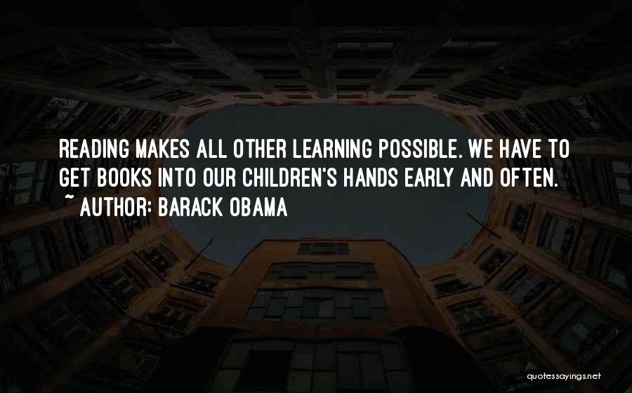 Learning From Children's Books Quotes By Barack Obama