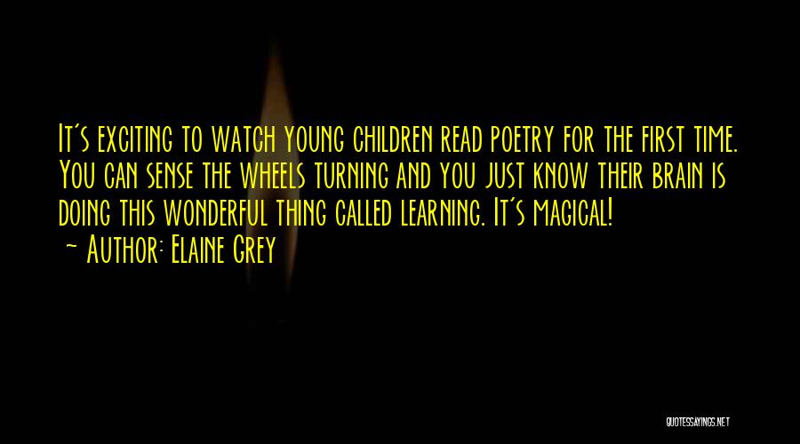 Learning From Children's Books Quotes By Elaine Grey