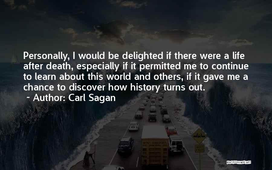 Learning From Death Quotes By Carl Sagan
