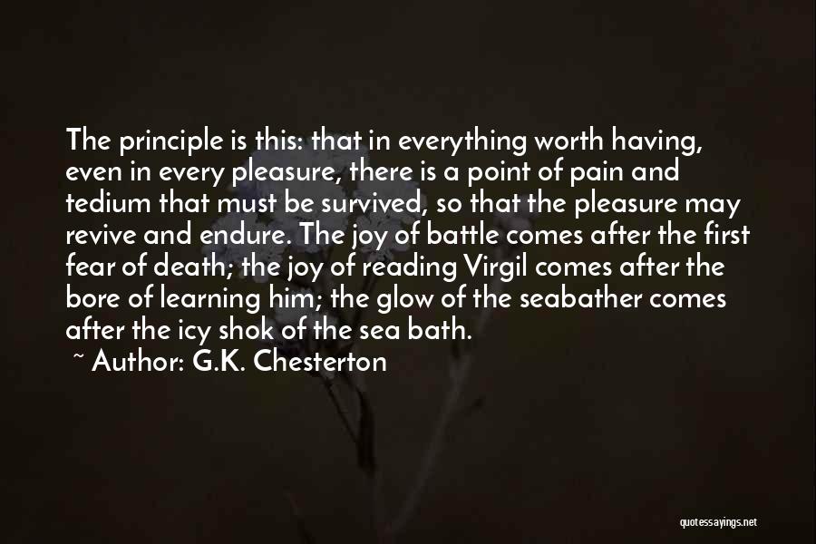Learning From Death Quotes By G.K. Chesterton