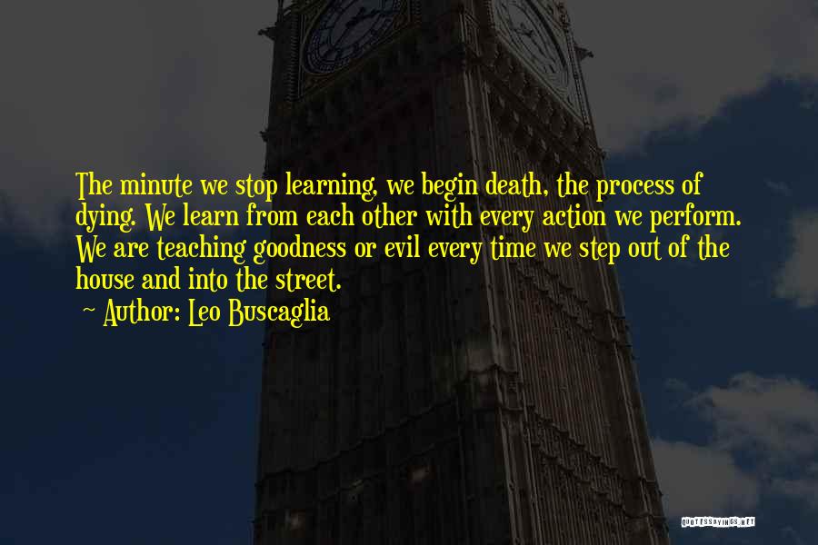 Learning From Death Quotes By Leo Buscaglia