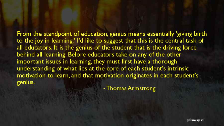 Learning From Each Other Quotes By Thomas Armstrong