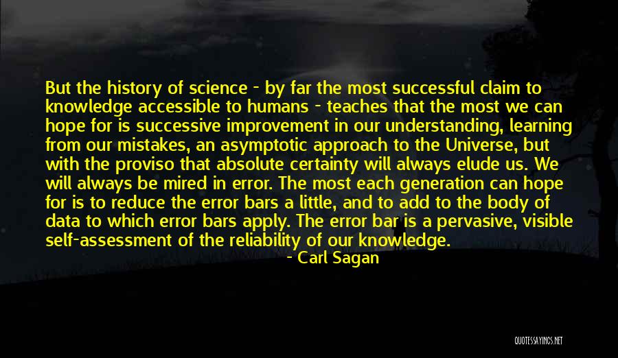 Learning From Error Quotes By Carl Sagan