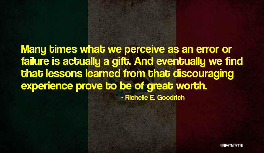 Learning From Error Quotes By Richelle E. Goodrich