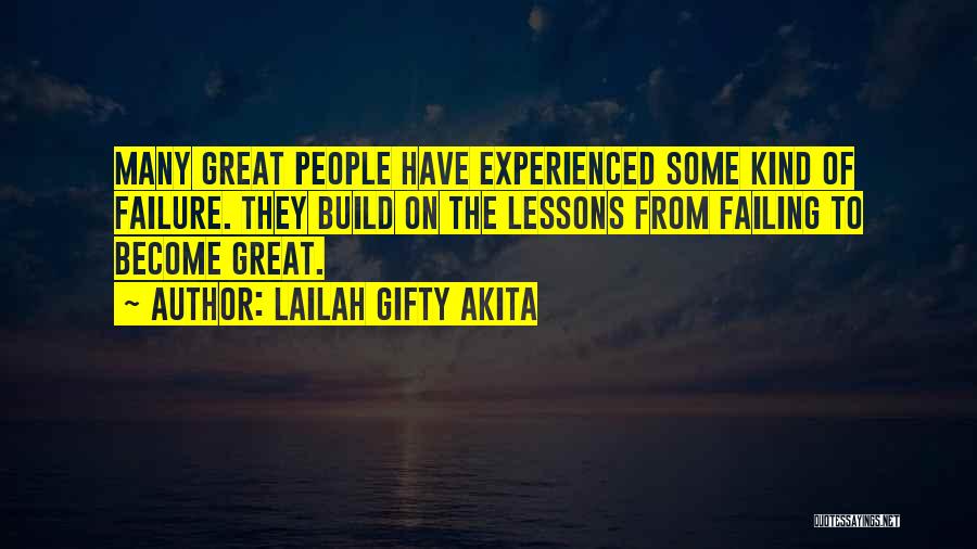 Learning From Failure Quotes By Lailah Gifty Akita