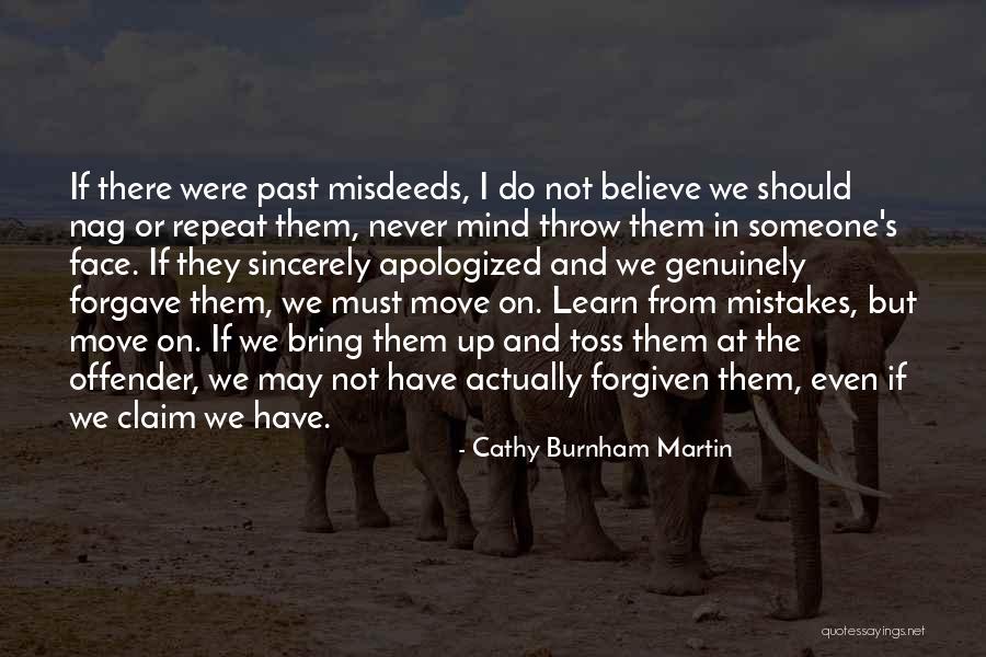 Learning From Mistakes In The Past Quotes By Cathy Burnham Martin Learning From Mistakes In The Past Quotes By Cathy Burnham Martin
