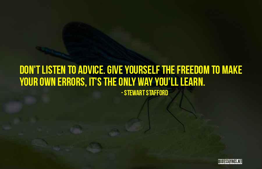 Learning From Mistakes In The Past Quotes By Stewart Stafford Learning From Mistakes In The Past Quotes By Stewart Stafford